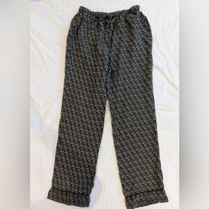 OVO Black and Gold Owl Print Pajamas